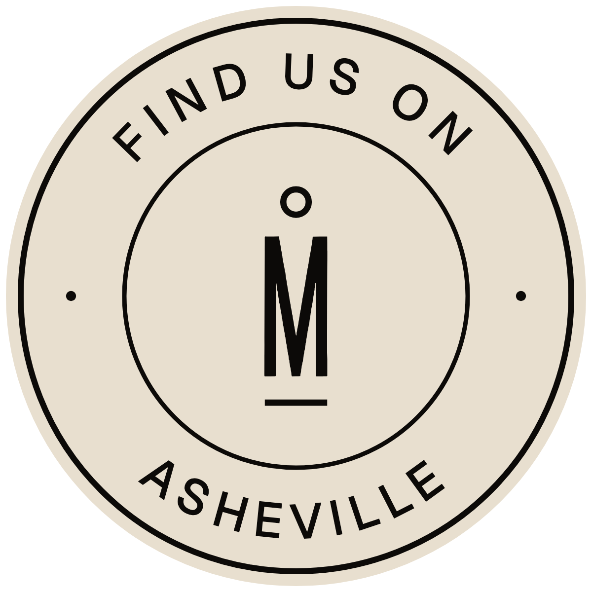 Round sticker, light